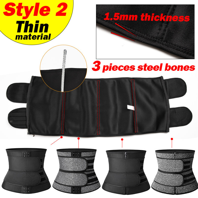Tummy Sweat Shapewear Bodysuits Women Waist Trainer Slimming 2-3 Belts Workout Shaper Corset Limorista