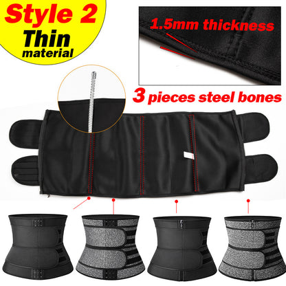 Tummy Sweat Shapewear Bodysuits Women Waist Trainer Slimming 2-3 Belts Workout Shaper Corset Limorista