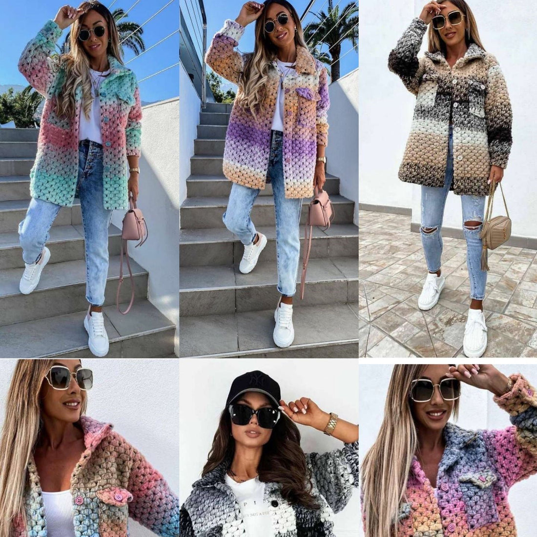 New Product Fashion Print Ladies Woolen Coat Limorista