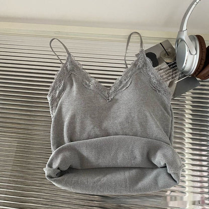 American Beauty Back Camisole Slim Fit Bottoming Top Limorista