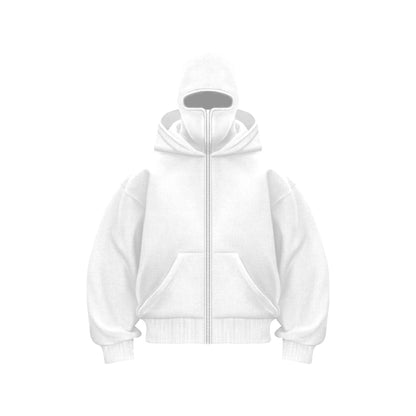 Fleece-lined Double Hood Unique Design Hooded Sweater Limorista