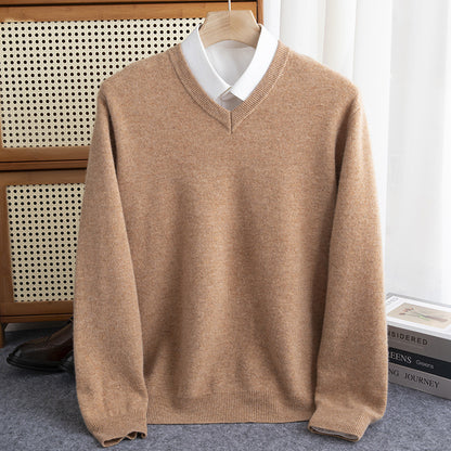 Half-collar Wool Sweater Male Limorista