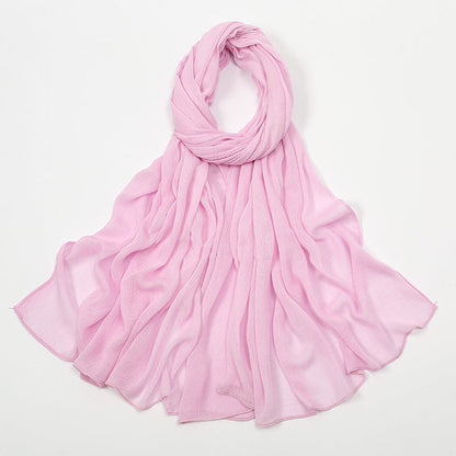 Curling Rayon Wrinkle Scarf Women&