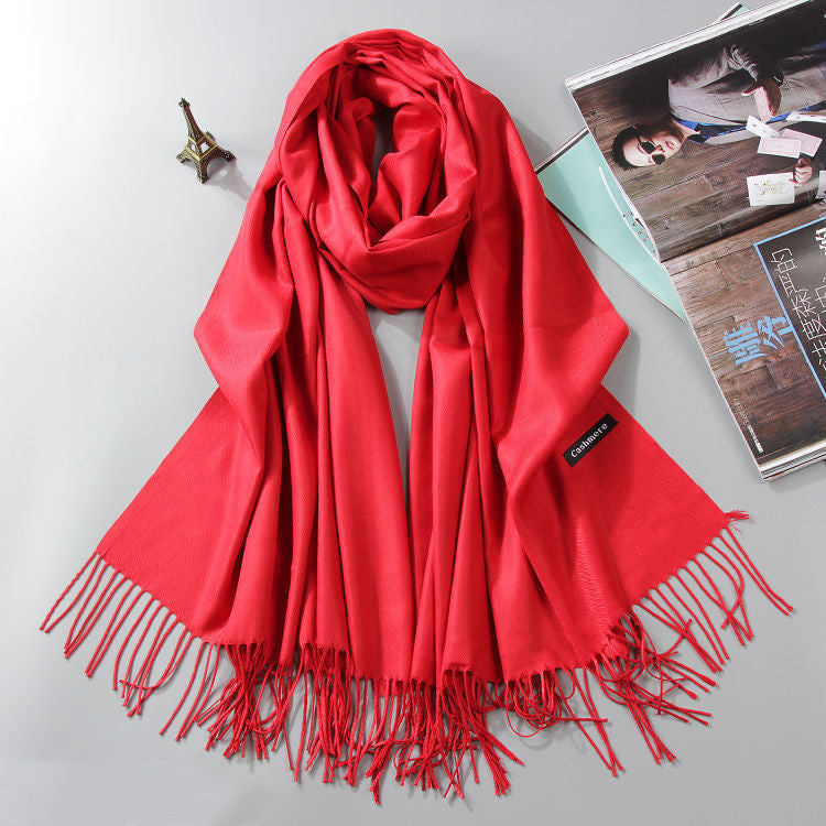 Fashion Cashmere Dual-use Shawl Warm Scarf Limorista