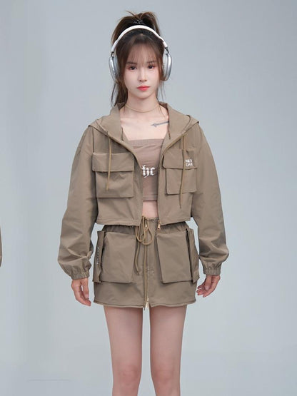 Removable Two-way Workwear Jacket Windproof Waterproof Multi-pocket Limorista