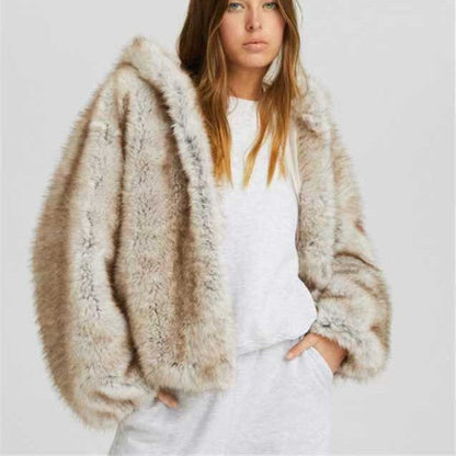 European And American Warm Artificial Fur Coat Limorista