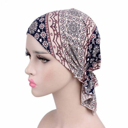 Stretch Hair Band Braid Hat Ethnic Style Fashion Scarf Muslim Ethnic Limorista
