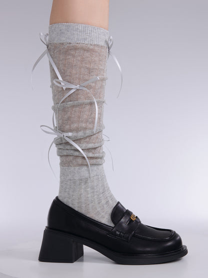 Korean Ballet Girl Butterfly Pile Socks Limorista