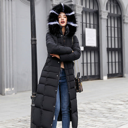Slim-fit Over-the-knee Padded Cotton Coat Winter Coat Limorista