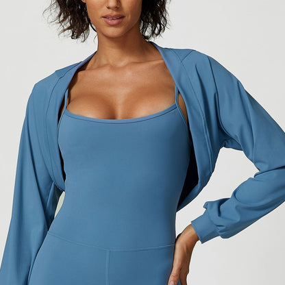 Small Shawl Sports Yoga Sun Protection Top Limorista