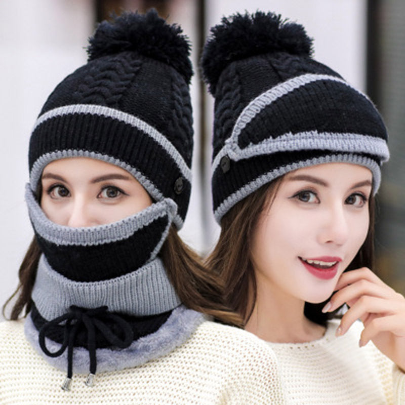 Fleece Thickened Warm Cycling Ear Protection Wool Hat Limorista