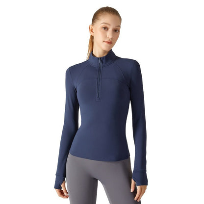 Fleece-lined Yoga Clothing Top Long Sleeve Fitness Limorista