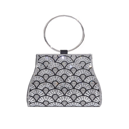 Dinner Bag Inlaid With Diamond PU European And American Chain Limorista