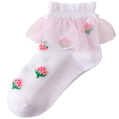 Summer Thin Lace Socks Mesh Lace Princess