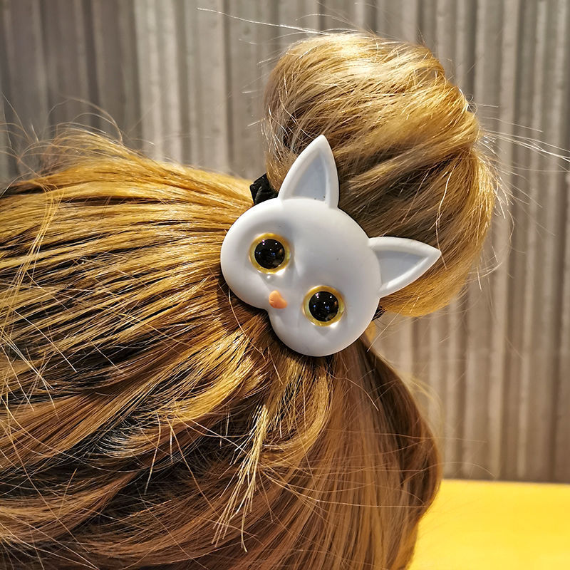 Korean Version Of Cute Cat Fashion Small Intestine Cloth Ring Limorista