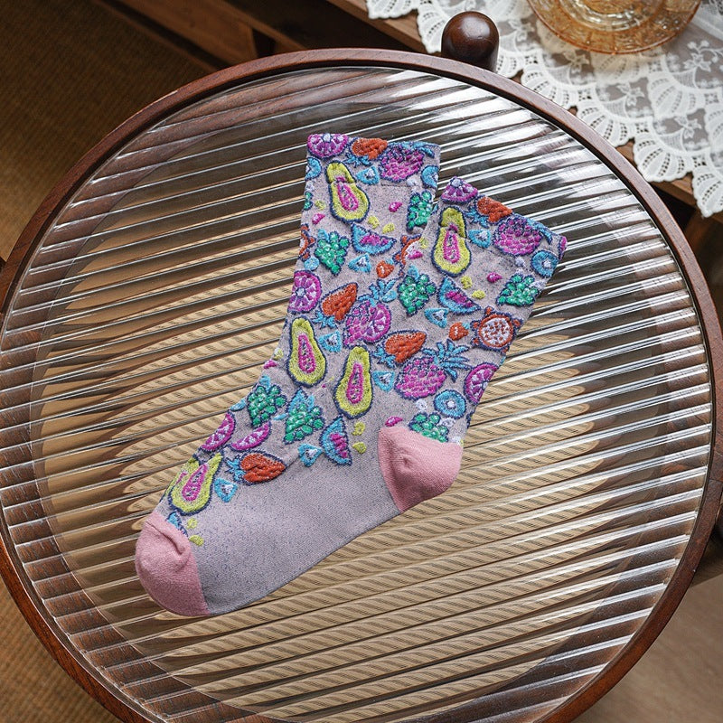 Mid-tube Pile Socks Autumn And Winter Korean Version Of Sen Series Limorista