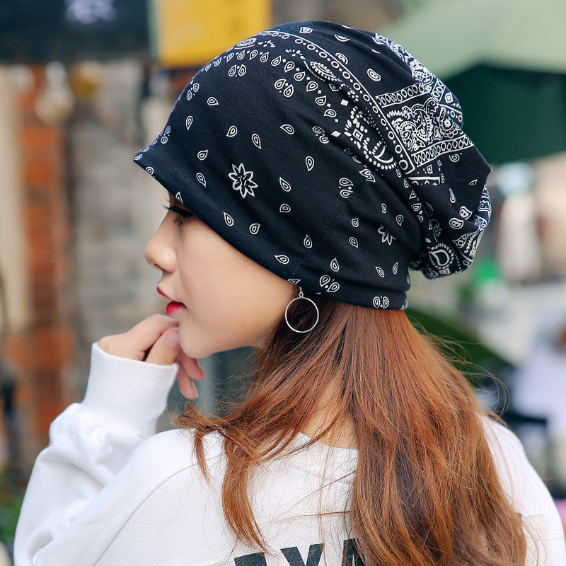 Head Ethnic Wind Series Korean Cashew Flower Bun Head Hat Limorista