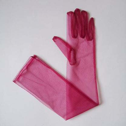 Tulle Plain Bridal Wedding Dress Gloves Limorista