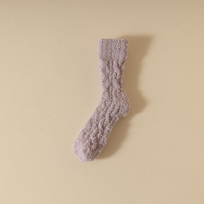 Coral Fleece Socks Women&