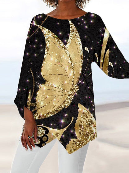 Butterfly Flying Digital Printing Women&
