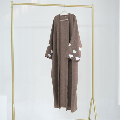 Fashion Cloud Embroidery DUBAI Turkish Elegant Cardigan Robe Limorista