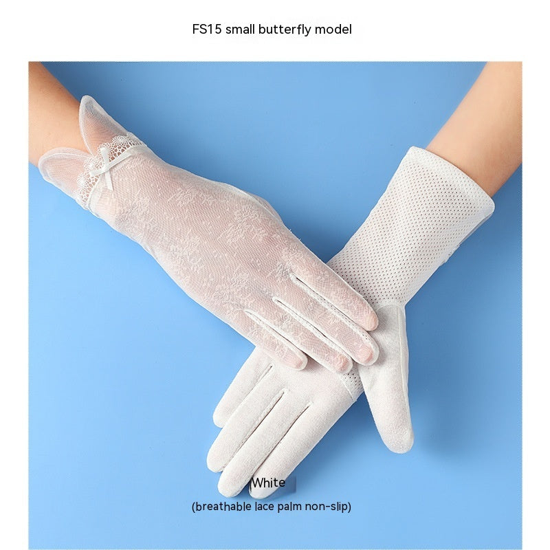 Lightweight Breathable Lace Sun Protection Gloves Limorista