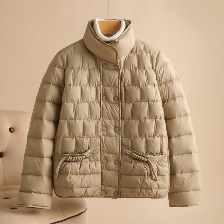 Fashion Simple Thin Lightweight Short Type Down Jacket Limorista