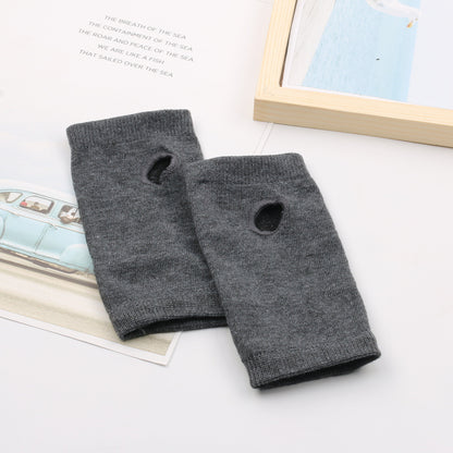 Winter Cotton Gloves Half Finger Sports Fingerless Gloves Knitted Limorista