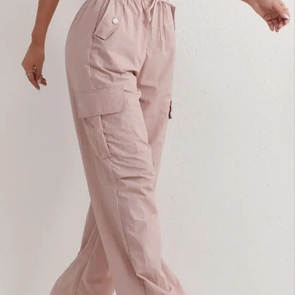 High Waist Drooping Quick-drying Leisure Wide Leg Track Pants Limorista