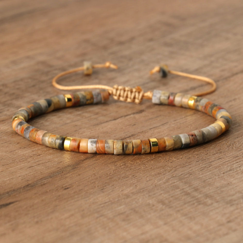Spacer Beads Beaded Weave Bracelet Women&