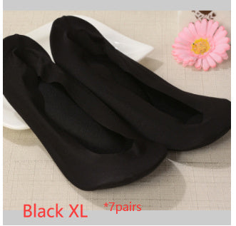 3D Arch Foot Massage Health Care Women Summer Socks Ice Silk Socks Shallow Mouth Silica Gel Invisible Slippers Feet Care Limorista