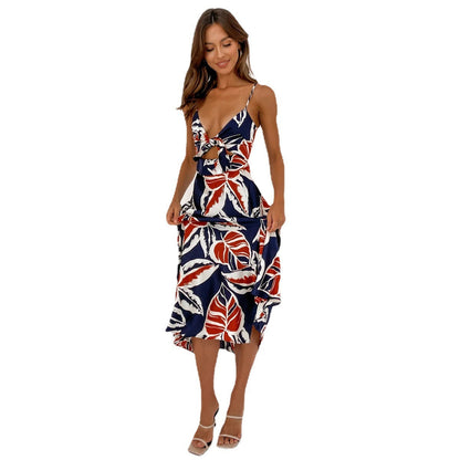 Sweet Tie-neck Sling Dress Women Limorista
