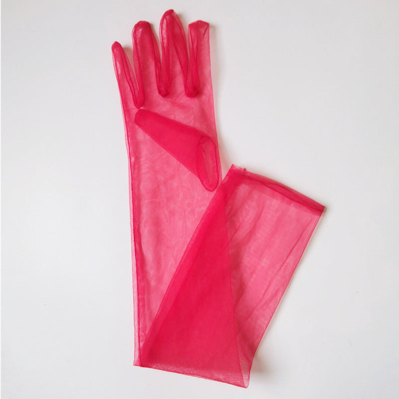 Tulle Plain Bridal Wedding Dress Gloves Limorista