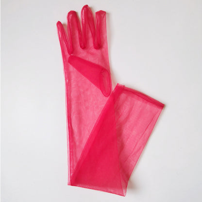 Tulle Plain Bridal Wedding Dress Gloves Limorista