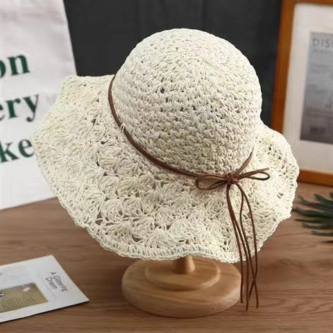 Fashionable Handmade Crochet Straw Hat Limorista