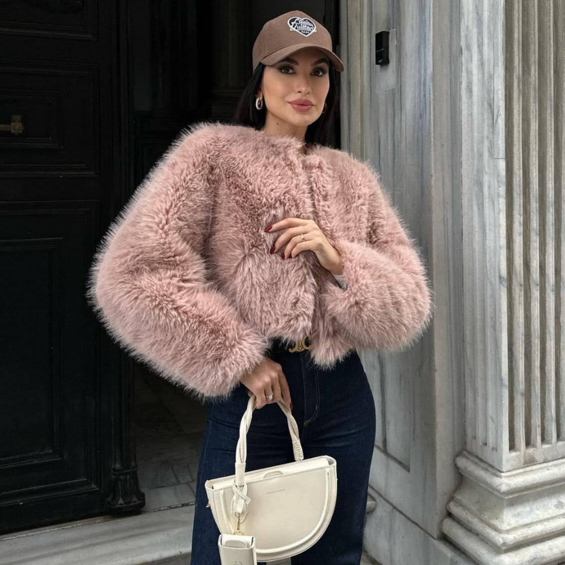 Polyester Imitation Fur Women&