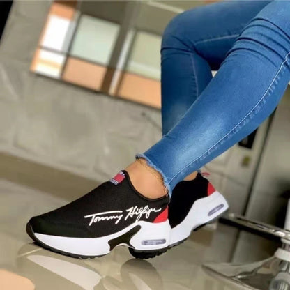 Air Cushion Lazy Dad Shoes Slip-on Sneakers For Women Limorista