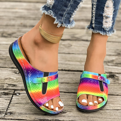 European And American Style Belt Buckle Stylish And Lightweight Slippers Limorista