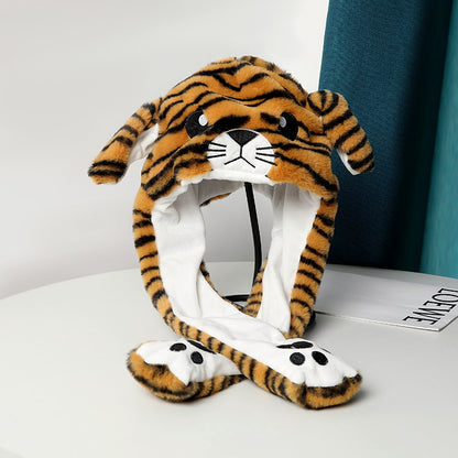 Warm Plush Moving Ear Hat Limorista