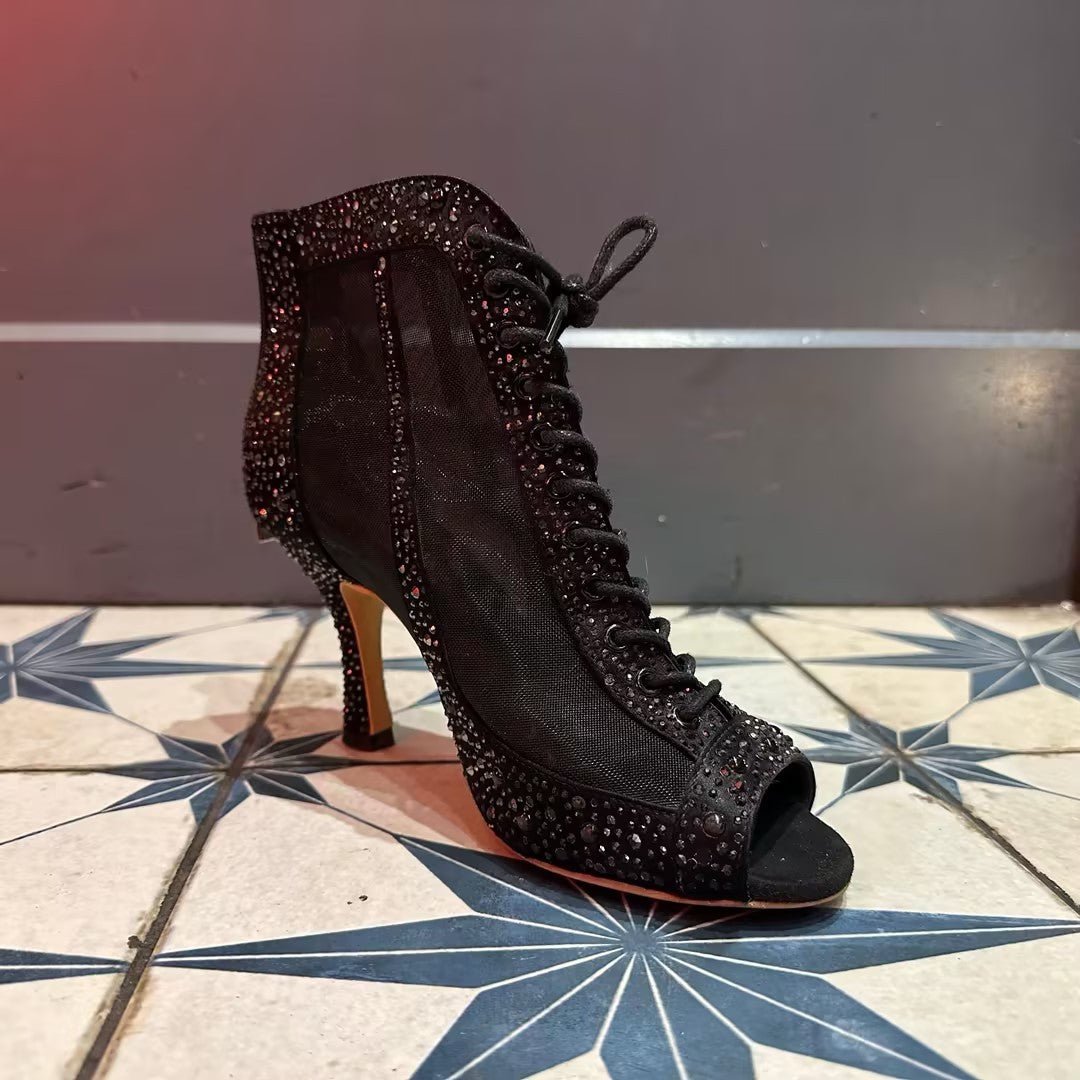 Rhinestone Latin Dance Shoes Adult Women&
