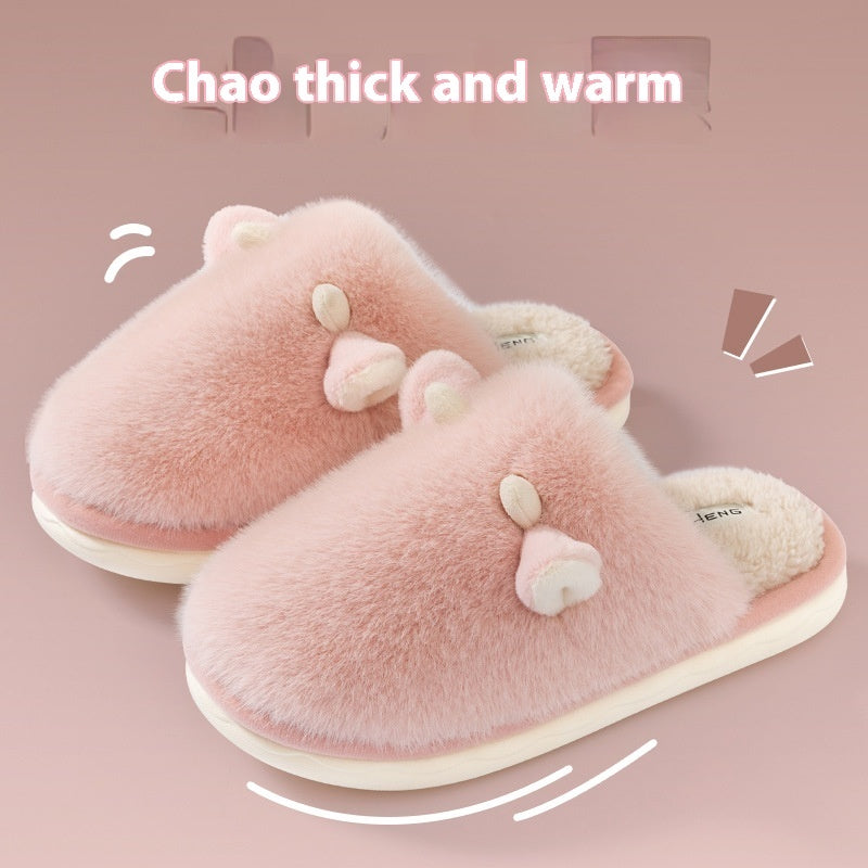 New Autumn And Winter Interior Home No-skid Floor Warm Shoes Limorista