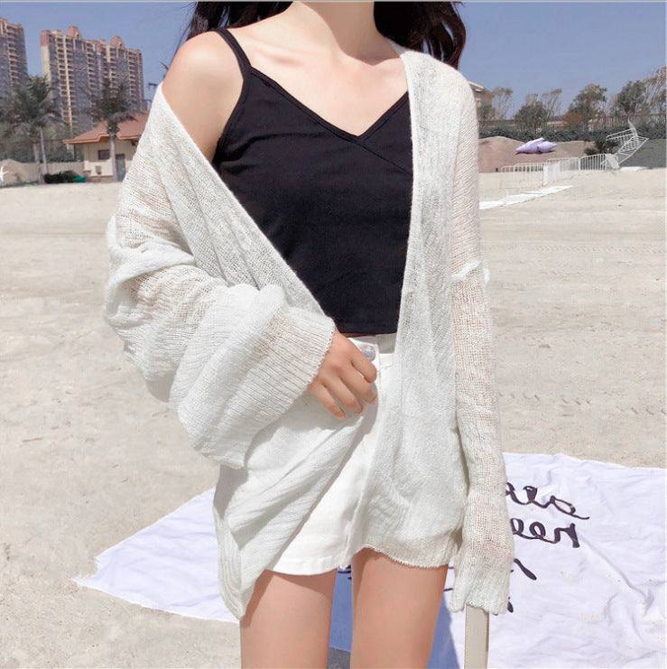 Slim Sun-proof Clothing Short Coat Knitted Cardigan Limorista