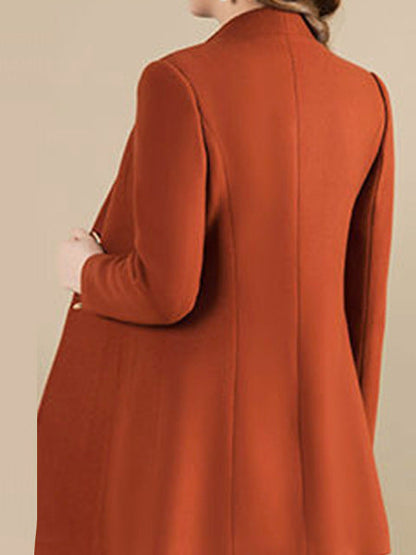 Autumn And Winter Slim Korean Style Solid Color Women&