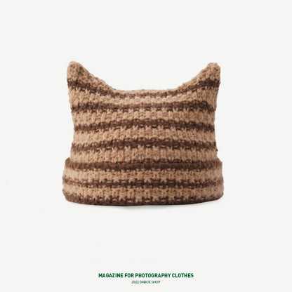 Korean Cute Thermal Head Cover Woolen Cap Limorista