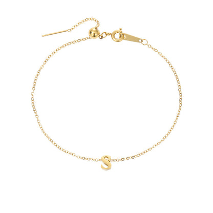 26 Letters Fashion Personality Stainless Steel Letter Bracelet Limorista