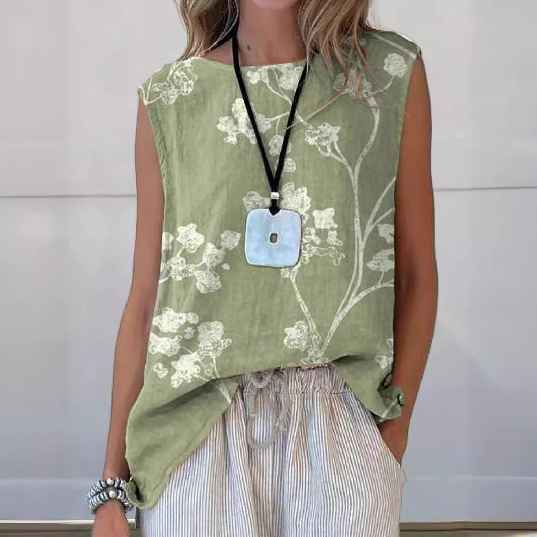 Vest Round Neck Women&