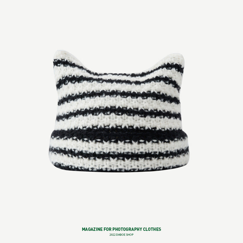 Korean Cute Thermal Head Cover Woolen Cap Limorista