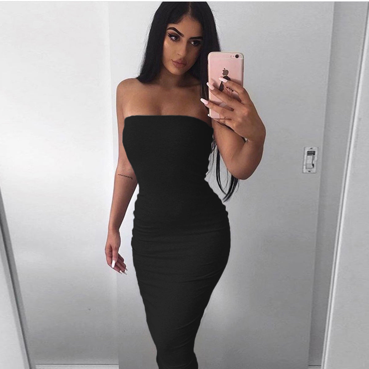 Sleeveless Wrapped Chest Long Beach Dress Women Clothing Summer Limorista