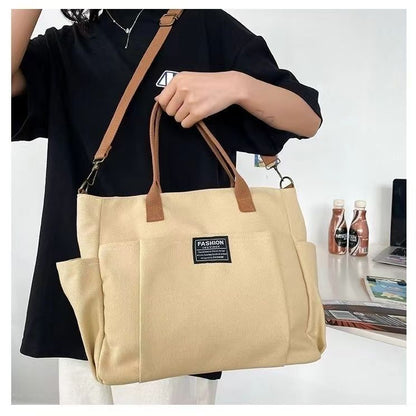 Large Capacity Shoulder Canvas Bag, Commuting Hand Bag Limorista