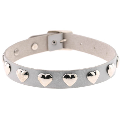 Fan Original New Punk Gothic Love Heart-shaped Rivets Pin Buckle Necklace Limorista